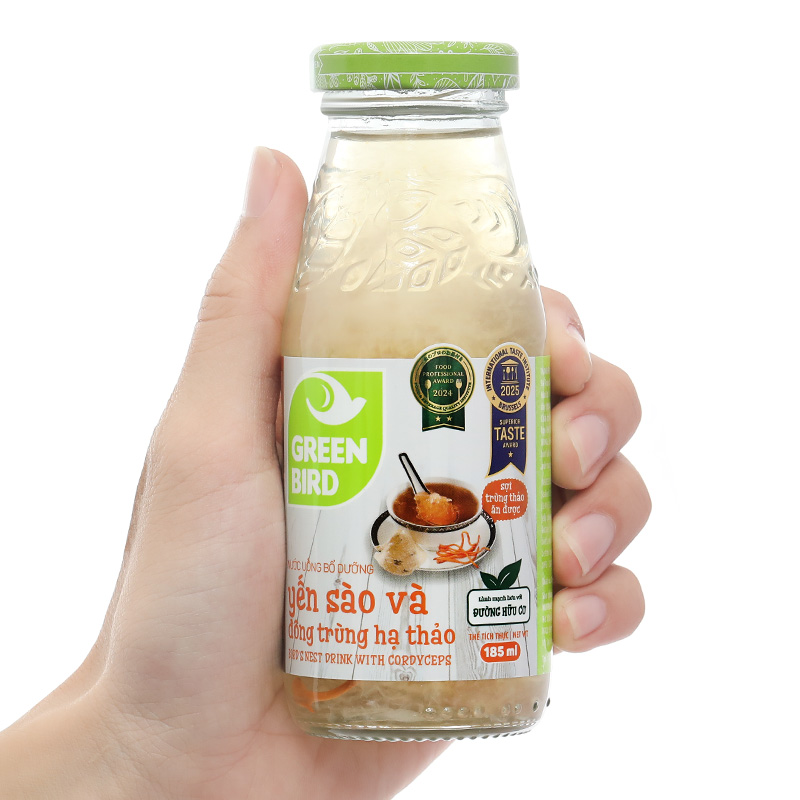 Nước Yến Đông Trùng Hạ Thảo Green Bird Nutrinest lốc 6 chai x 185ml - 15